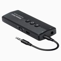 2X Bluetooth 5.0 Transmitter Receiver 3-In-1, Wireless 3.5mm Audio Adapter for TV PC Headphones Home Sounds System Car