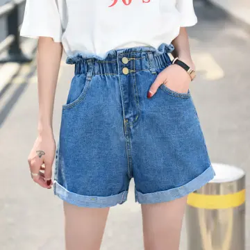 Wide leg Seluar jeans Perempuan Korean Style women's loose high