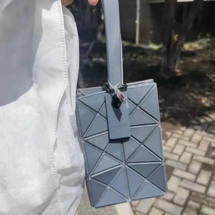 Bao Bao Issey Miyake Palette Shoulder Bag Light Gray