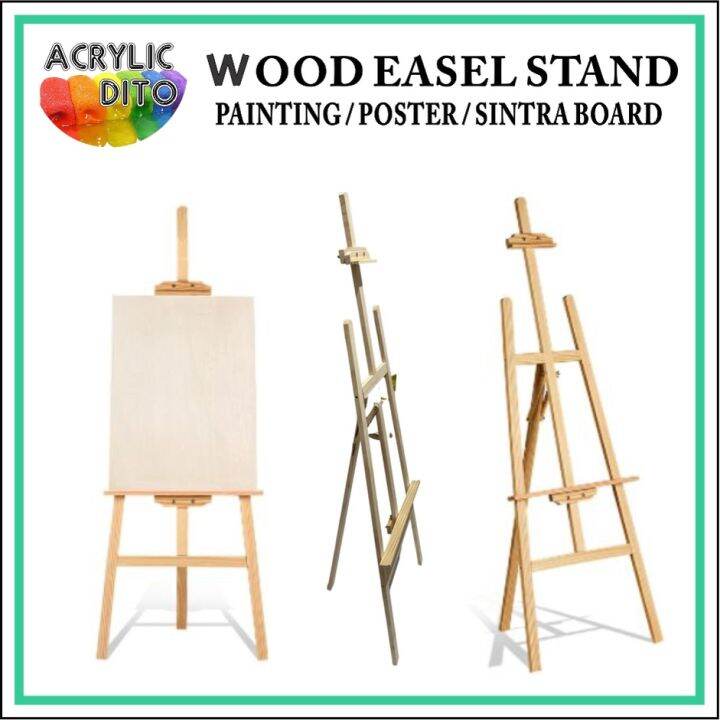 Wooden Easel Stand Wood Easel Standee For Painting Picture Wedding