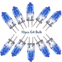 10Pcs Mini G4 หลอดไฟฮาโลเจนทังสเตน JC ประเภท Warm White 12V 20W Spotlight สำหรับโคมระย้าคริสตัลโคมไฟแคปซูลประหยัดพลังงาน - Linqiaoe