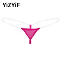 Underpants Briefs Mini Transparent Sexy Underwear Lingerie T-back G-string See-through Rise Low String Thong Micro Mesh Womens