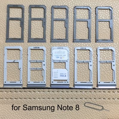 For Samsung Galaxy Note 8 N950 N950F N950FD N950U N950W Original Phone Housing New SIM Card Adapter Micro SD Card Tray Holder