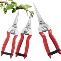 HUGHES ทนทาน ตามหลักสรีรศาสตร์ Snips Leaf การตัดแต่งกิ่ง Micro-Tip ร้านดอกไม้ มือ Pruner กรรไกรตัดแต่งกิ่ง กรรไกรสวน เครื่องมือทำสวน