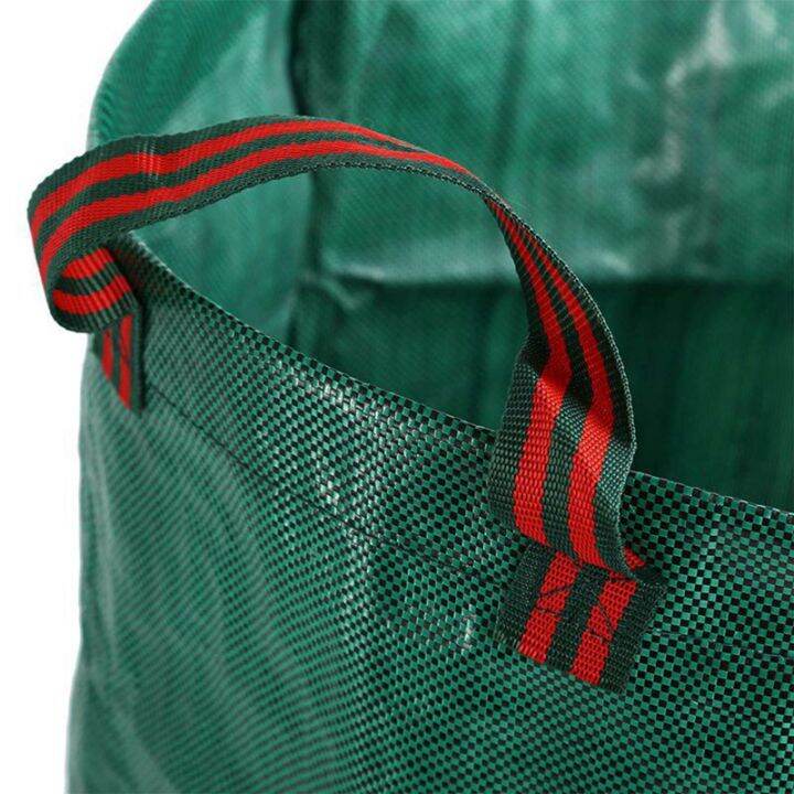 6x-270l-garden-waste-bag-large-strong-waterproof-heavy-duty-reusable-foldable-rubbish-grass-sack