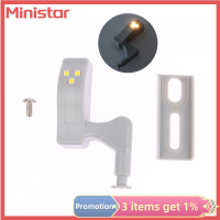 Ministar ไฟเซนเซอร์ไฟติดใต้ตู้ไฟบานพับด้านใน LED อเนกประสงค์สำหรับตู้โคมไฟกลางคืนตู้เสื้อผ้าห้องนอนห้องครัว