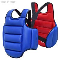 ❉☸☁Peito Guarda Boxe ต่อยมวย Mma Corpo Protetor Wtf Reversírevel Forço Escudo Armadura Entrench ใช้ Criana Karate Uniforme