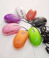 MOUSE Optical USB 1000 DPI WS-906 เมาส์สายหัวแบนยูเอสบี เมาส์ต่อคอม เมาส์มีไฟ เมาส์ตัวเล็ก mouse mini ตัวเล็กแข็งแรงได้มาตราฐาน