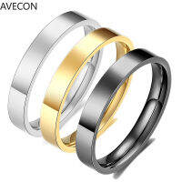 AVECON 3Mm มือขัดใหม่ร้อนขายแหวนสร้างสรรค์แฟชั่นผู้ชายและผู้หญิงแหวน