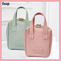 FXUP กระเป๋าเก็บของหนังความจุขนาดใหญ่ PU Tas Kosmetik อเนกประสงค์,อุปกรณ์เก็บของใช้เป็นของขวัญกันน้ำมีที่จับสำหรับผู้หญิง