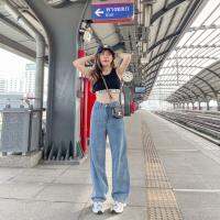 SR034 กางเกงยีนส์ ยีนส์พี่หมวย Saran - กระบอก