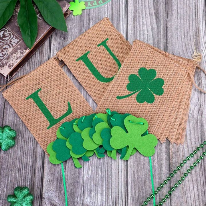 3-pcs-st-patricks-day-banner-shamrock-garland-lucky-banner-burlap-irish-garland-banner-green-four-leaf-banner