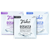 【Cw】ZIKO DUS Series Acoustic Guitar Strings 010-048 011-052 012-053 Inch Hexagon Carbon Steel. Core Silver Plating Wound 1 Set Stringhot