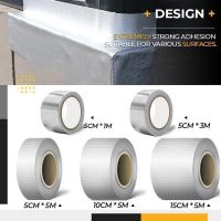 ❅۩♘ Super Waterproof Tape High Temperature Resistance Seal Aluminum Foil Butyl Self-adhesive Tape Pipe Roof Mending Leak Repair Tape