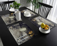 Skull Table Mat Wedding Holiday Party Dining Table Placemat Kitchen Accessories Table Napkin