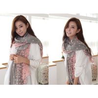 fashionme Fashion Women Lady Soft Scarves Shawl Neck Wrap Stole Flower Scarf