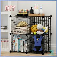 Yolanda ตะแกรงลวดเหล็กชุบสีพลาสติก DIY Grid Shelf ออกแบบกรงได้ตามต้องการ คอกกรงสัตว์เลี้ยง DIY