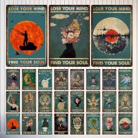 Lose Your Mind Find Your Soul Vintage Metal Tin Sign Iron Painting Wall Decor For Bar Cafe Home Room Plaque Bathroom Poster