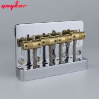 Guyker 4สตริงเครื่องเบสบริดจ์มวลสูงพร้อมตัวแทนที่ Tailpiece อานม้าทองเหลืองกลึง CNC แนววินเทจสำหรับแจ๊สเบสหรือแม่นยำ