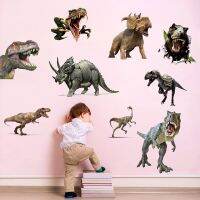 Various Dinosaur Wall Stickers Boy Kids room Wall Decor Tyrannosaurus PVC Wall Decals Removable Art Murals for Home Decoration Wall Stickers Decals