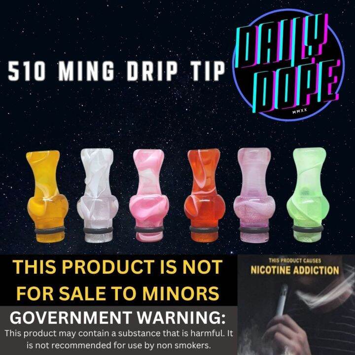 vape mod kit legit {Legit} 510 Ming Drip Tip Pink Only Adaptor Vape