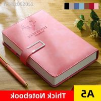 ▪ A5 Thick Notebook Journal PU Hard Cover Diary Notepad European Style Student Sketchbook Stationery Office Work Planner Note Book