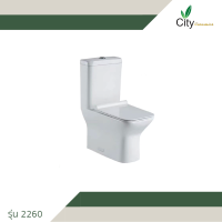 CITY ชักโครกห้องน้ำ CT-2260 สุดคุ้มสุขภัณฑ์ชักโครก ซื้อ1แถมฟรี สายฉีดชำระ 1ชุด พร้อมส่ง!