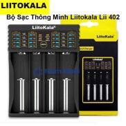 Bộ sạc thông minh 4 khe LiitoKala Lii-402 cho pin sạc 26650, 18650, AA, AAA