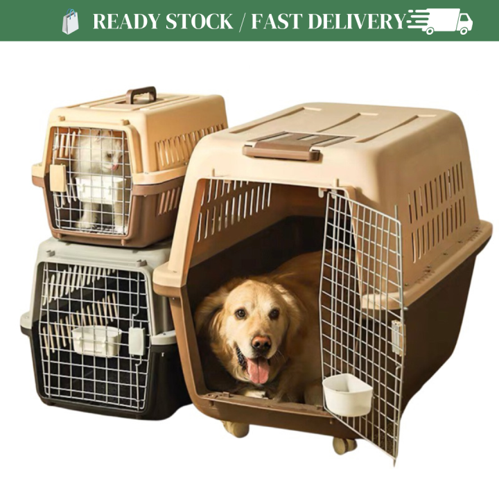 Pet Porter HeavyDuty Pet Carrier 2Door Easy Load Cat & Dog Kennel