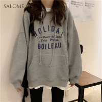 SALOME SELECT เสื้อฮู้ด เสื้อแขนยาวอบอุ่น หลวมและสบาย ๆ สไตล์ขี้เกียจย้อนยุคอเมริกัน 2023NEW 36Z230908