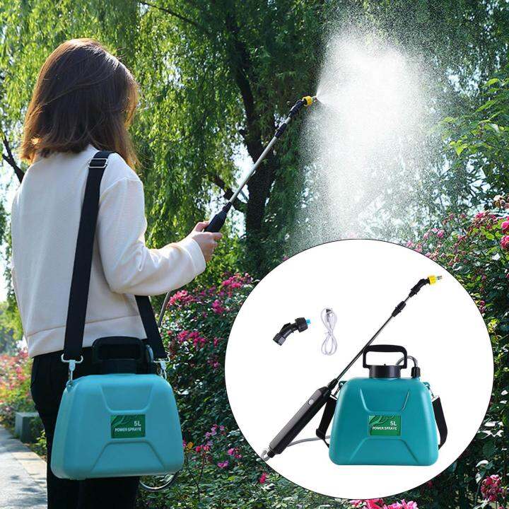 Electric Garden Pump Sprayer Plant Watering 5L Rechargeable For ...