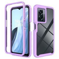 2 in 1 Hybrid Rugged Armor Shockproof Case For OnePlus Nord N300 Nord N20 5G 10T One Plus 10 Pro Transparent Acrylic Back Cover Phone Cases