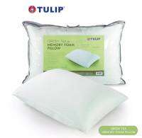 Tulip หมอนหนุน Green Tea Memory Foam หมอนหนุนอบกลิ่นชาเขียวธรรมชาติ ช่วยดูดซับกลิ่น ทำให้ผ่อนคลาย ทำให้จิตใจสงบ