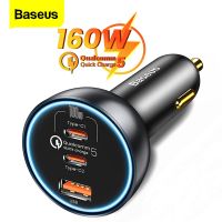 LongShengShenShangMao Baseus เครื่องชาร์จ160W 5.0 QC 4.0 3.0 USB ชนิด C 65W ตัวชาร์จไฟสำหรับ iPhone แล็ปท็อป