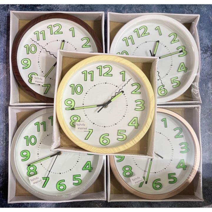 พร้อมส่ง-นาฬิกา-นาฬิกาแขวน-ผนัง-ทรงกลม-รุ่น-quartz-295-ขนาด-12-นิ้ว-นาฬิกาพรายน้ำแท้