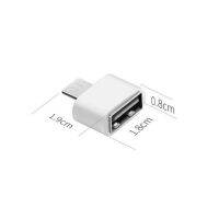 อะแดปเตอร์ Micro USB &amp; Type-C Male to USB 2.0 Female OTG สำหรับสมาร์ทโฟน Android 2ชิ้น