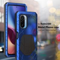 สำหรับ Xiaomi F3 POCO Redmi เคส K40อลูมิเนียมแข็งกระจกเทมเปอร์ป้องกันหน้าจอ K40เคสสำหรับ Redmi ที่ปกป้องแบบทนทาน