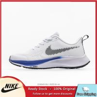 Hot Sale 【Original】 ΝΙΚΕ Ar* Zom- Pegsus- 38 Breathable Fashion Lightweight Running Shoes Men And Women Sports Shoes White Blue Grey