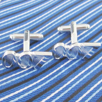 Fashion Siver 007 Cufflink Cuff Link 4 Pairs Wholesale Free Shipping