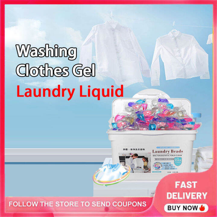 6 in 1 30pcs Laundry Coagulation Beads Scent Booster Soap Pods Washing