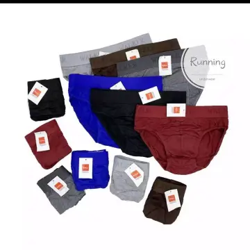6PCS Brief For Men Underwear Plain Cotton Spandex Briefs