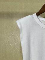 Letter Print O-Neck Sleeveless T-Shirt for Ladies Solid Color Versatile Loose Casual Tshirt 2022 Summer New Female Tee Top