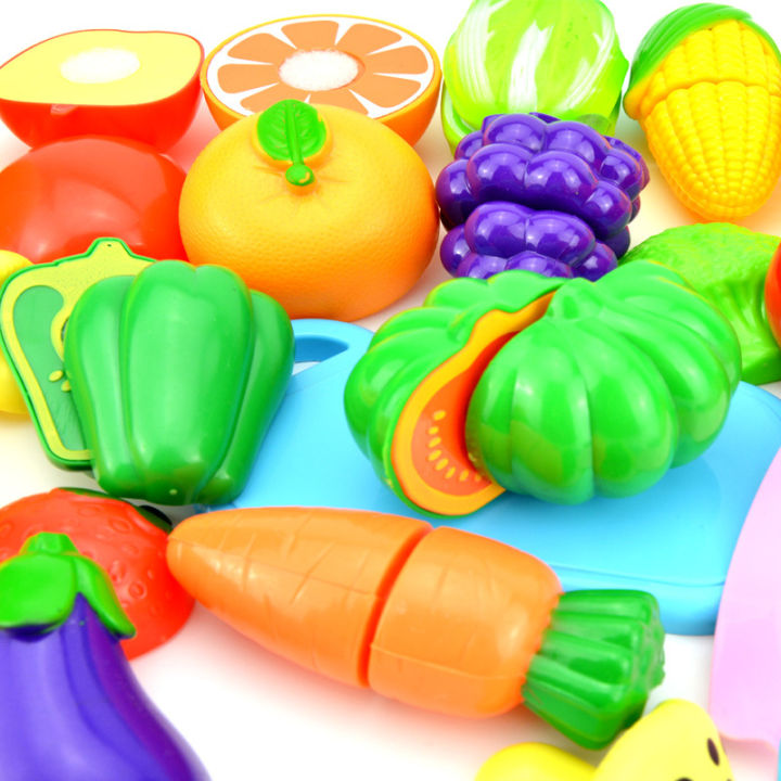 เล่นพลาสติกอาหารของเล่นตัดผลไม้อาหารผักเล่นของเล่นเด็กสำหรับเด็กของเล่นเพื่อการศึกษา
