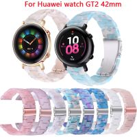 ▽☃❁ 20mm Resin Strap For Huawei Watch GT2 42mm Smartwatch Band Huawei GT3 Pro 43mm GT 2 3 42mm Woman Watchbands Replacement Bracelet