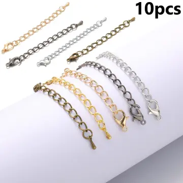  Necklace Extenders, 10Pcs Stainless Steel Gold Silver Necklace  Bracelet Anklet Extension Chains with Lobster Clasps and Closures for  Jewelry Making : Clothing, Shoes & Jewelry