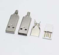 5ชุด Usb 2.0ชนิดชนิดชนิดเชื่อมปลั๊กตัวผู้ตัวเชื่อมต่อแบบชุบทองหรือชุบนิกเกิล Usb-หางปลา3 In 1อะแดปเตอร์ Diy