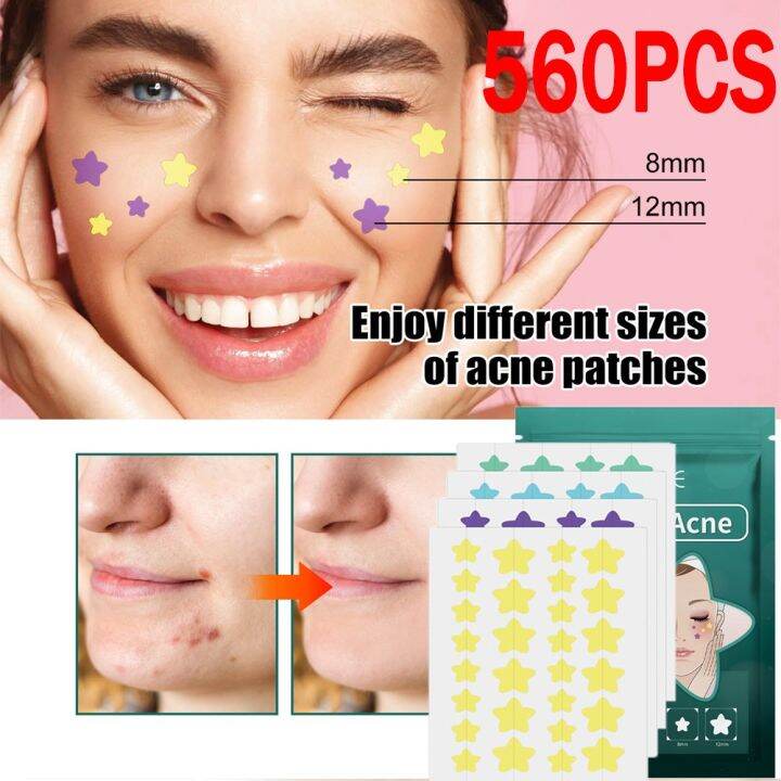 Seaflaker Eelhoe 560pcs Mini Star Butterfly Invisible Acne Removal