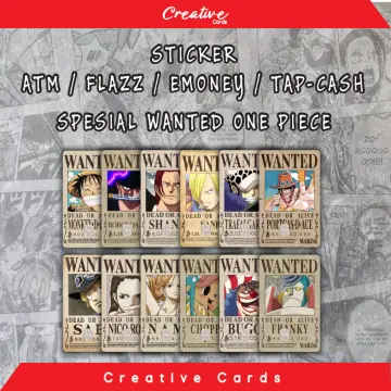 Jual Sticker One Piece Wanted // Stiker Bounty One Piece - Kota