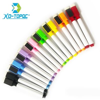 Whiteboard Marker True Colorful Ink White Board Pens Repeated Filling Easy to Erase Kids Stationery Gift Erasable Markers WP02