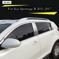 KLNU สำหรับ Kia Sportage R 2011-2022ประตูรถเหล็กสแตนเลสเสาหน้าต่าง B/c โพสต์คอลัมน์ตัดแต่งสติกเกอร์ฝาครอบอุปกรณ์เสริมภายนอก